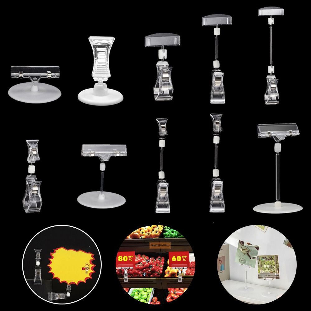 Pop Display Shelf - سطح مكتب مشبك صور شفاف ،