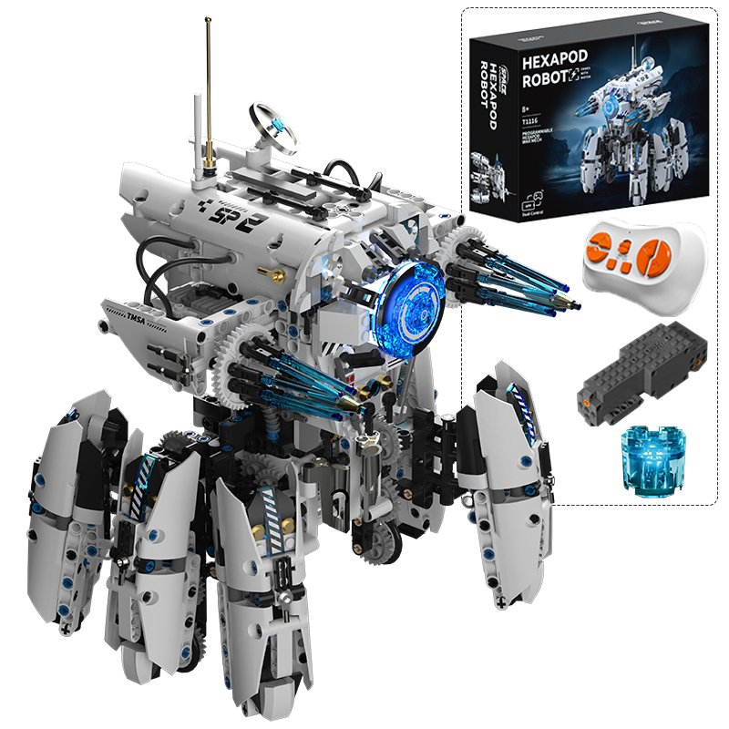 Lego Set City - روبوت سداسي الأرجل للبرمجة التقنية، مكعبات