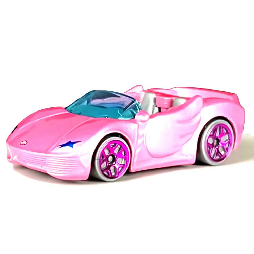 Hot Wheels Car Track Sets - العجلات الساخنة الوردي باربي اضافية الاطفال