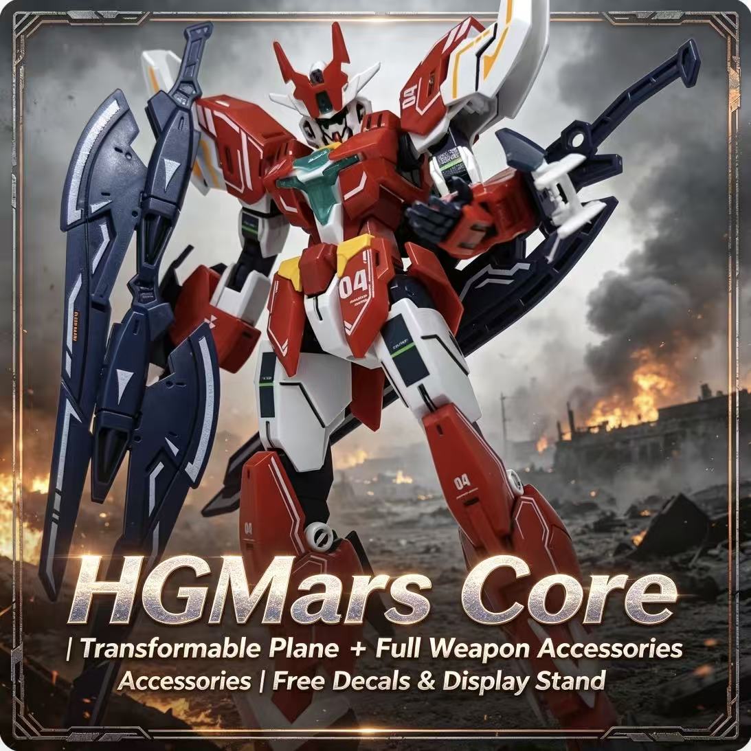 Bandai Model Gundam Hg - 008A HG 1/144 ميكانيكي طائرة قتالية