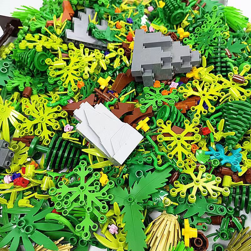 Lego Set City - ألعاب MOC للأصدقاء ، ملحقات نباتات