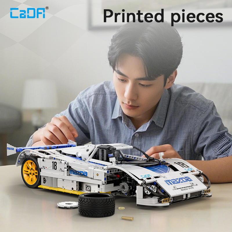 CaDA 1:10 مازدا 787B سيارة سبا - مراجعة Lego Set City وسعره
