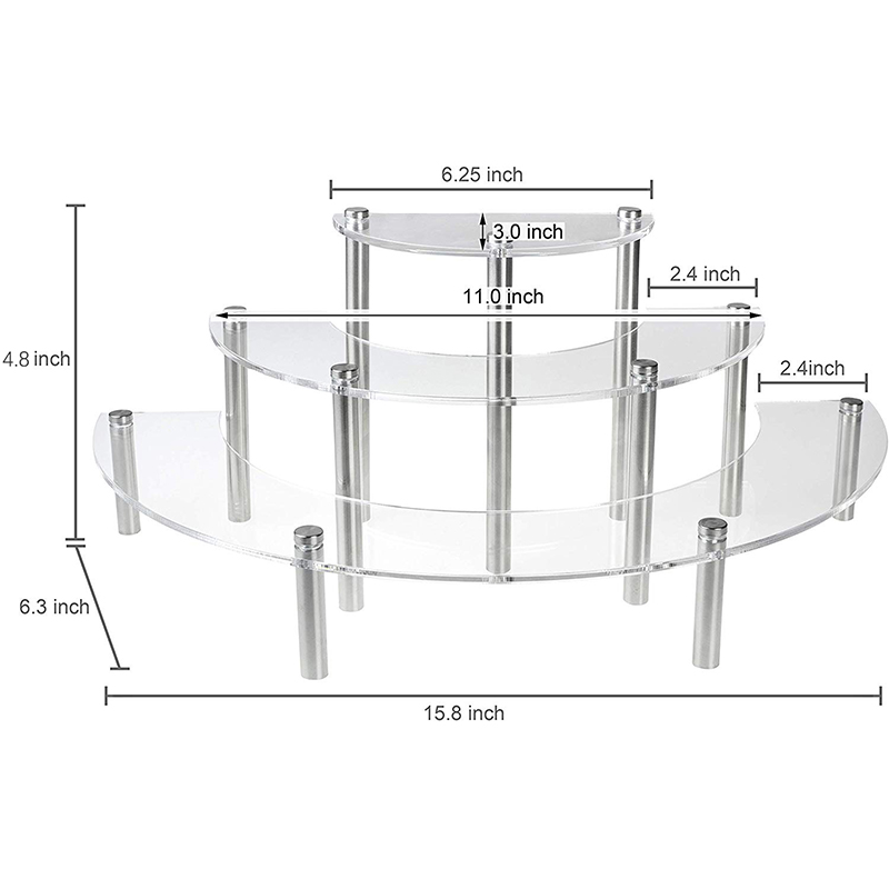 3-Tier أكريليك مستدير كب كيك ح - مراجعة Pop Display Shelf وسعره