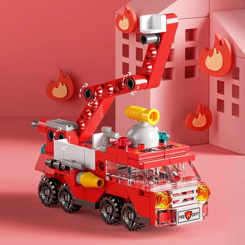 مكعبات بناء سيارة إطفاء المدين - مراجعة Lego Set City وسعره